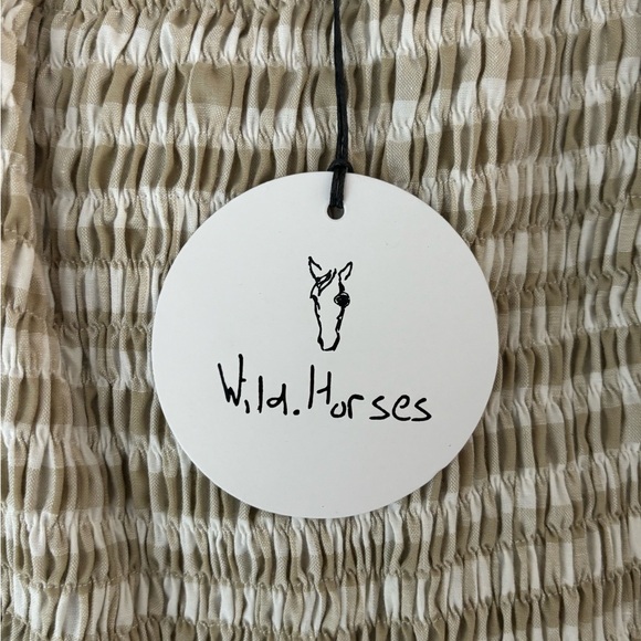 Wild Horses Label Ballerina Gingham Blouse - Picture 7 of 8